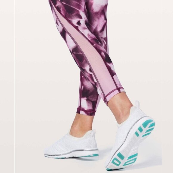 Lululemon Train Times 7/8 Pant *25" Blush Blossom Alpine White Candy Pink - Picture 4 of 9